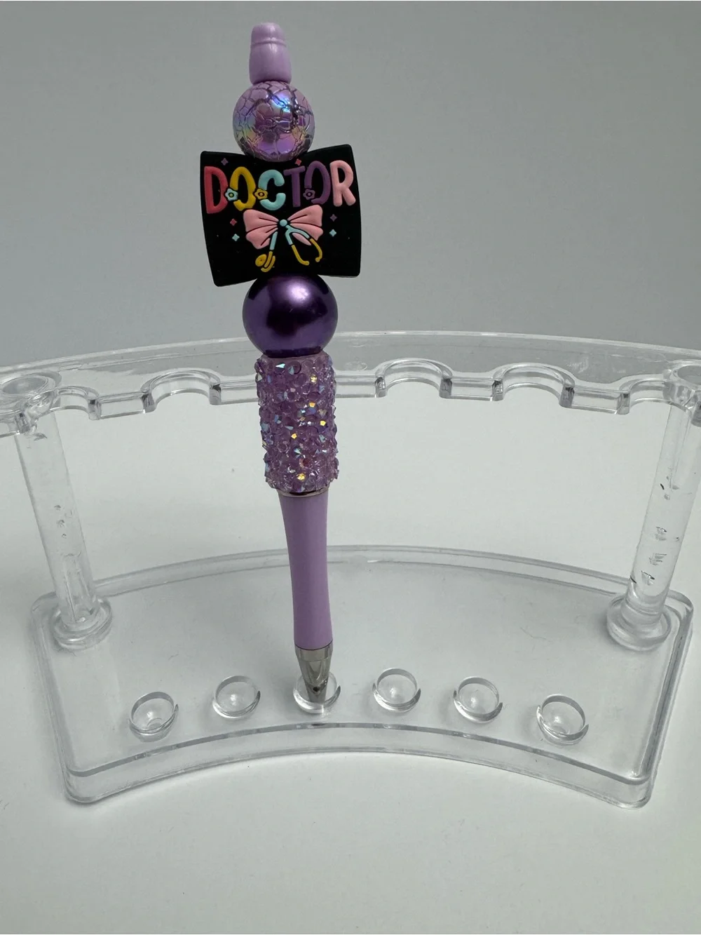 Doctor & Dialysis Squad Purple Pen and Keychain Set